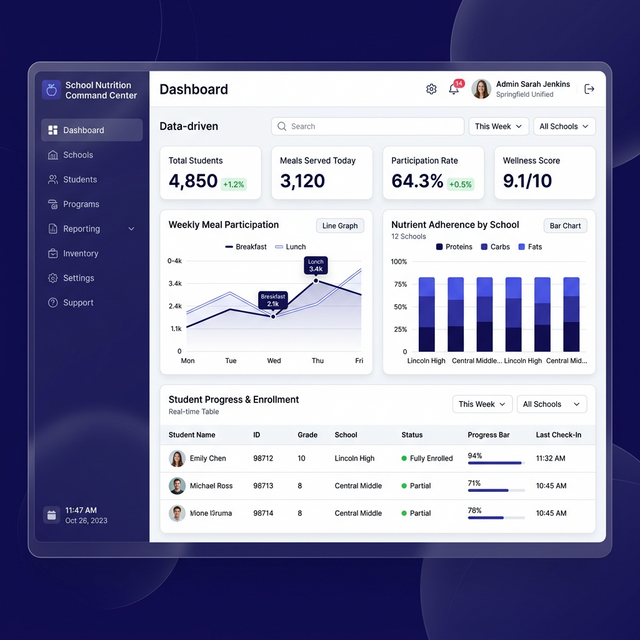 Admin Console Mockup